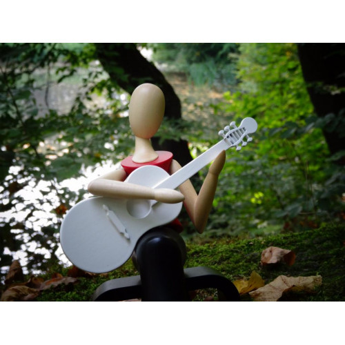 Sternkopf-Engel, mit Gitarre, sitzend 